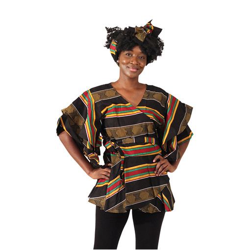 Buy Kente #4 Wrap Shirt