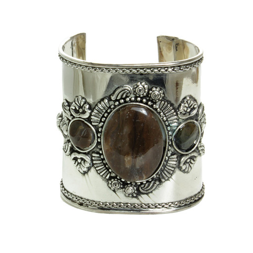 Buy 3-Stone Silver Cuff