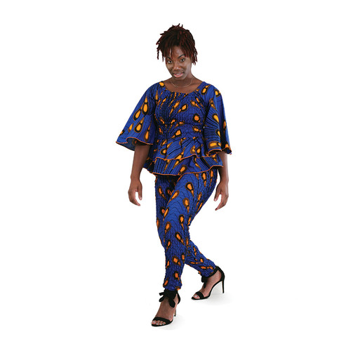 Buy Blue Peacock Elastic Pant Set