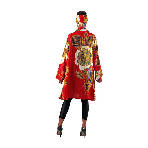 Buy Red/White Floral Print Smock