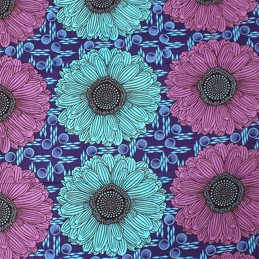 African Print Flower Fabric: Style-A