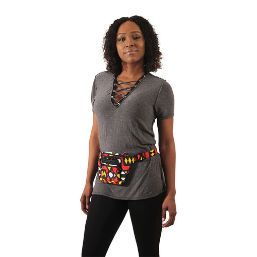 Buy African Print Fanny Pack - ASSORTED - B Buy African Print Fanny Pack - ASSORTED - B