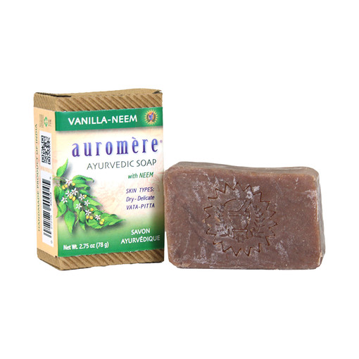 Auromere: Vanilla Neem Ayurvedic Soap - 2.75 oz.