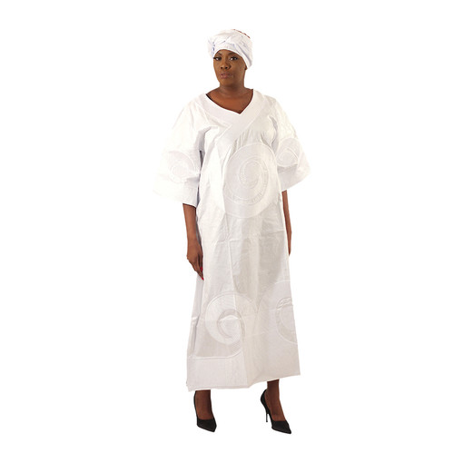 Buy Swirl Pattern Jacquard Kaftan: White