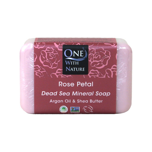 Dead Sea Minerals: Rose Petal Soap - 7 oz.