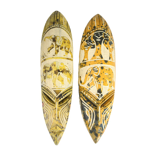 Buy Medium Ghana Fang Mask - Symbol Yellow