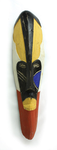 Small Ghanaian Painted Fang Mask