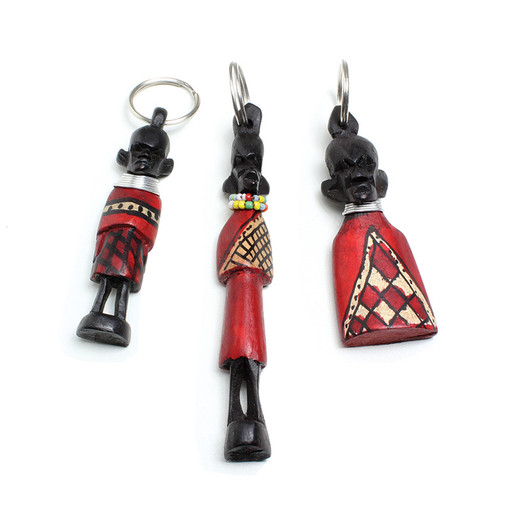 Maasai Idol Key Chain