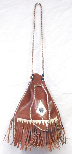Leather Tuareg Bag with Fringes