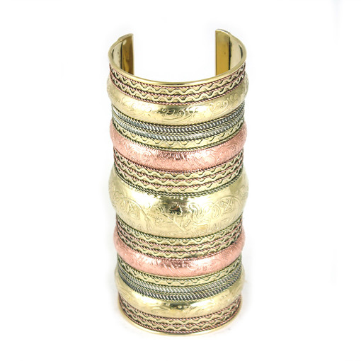 Buy Extra-Long Elephant Cuff: Copper/Brass