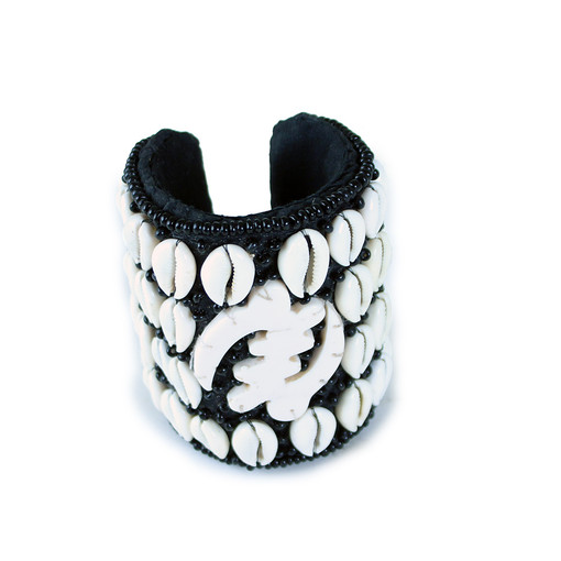Buy Gye Nyame Cowrie Shell Long Cuff