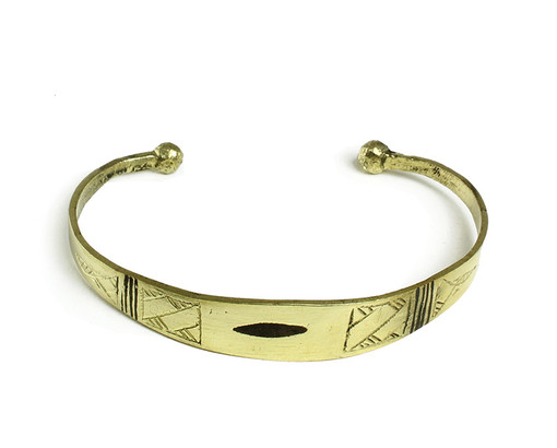 Tuareg Black Etched Plate Bracelet