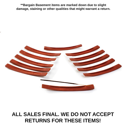 Buy DAMAGED Set Of 12 Curved Incense Burners