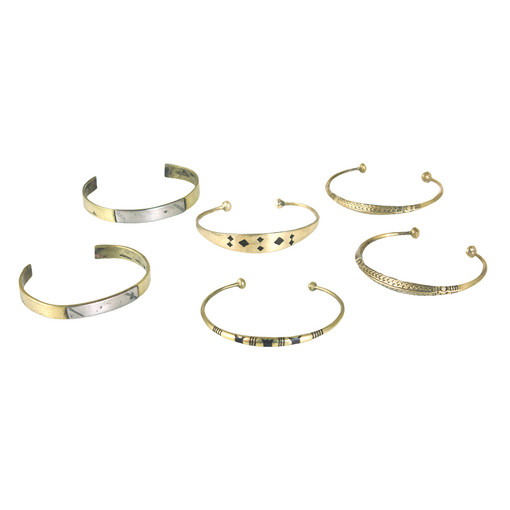 Buy Set Of 6 Tuareg Bracelets - Gold Buy Set Of 6 Tuareg Bracelets - Gold