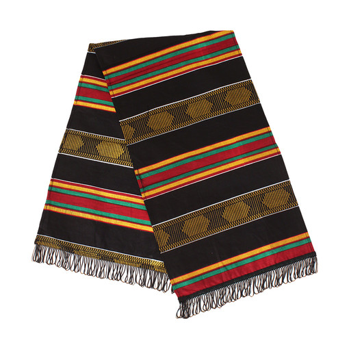 Buy Premium Kente Scarf/Table Runner #4 Black