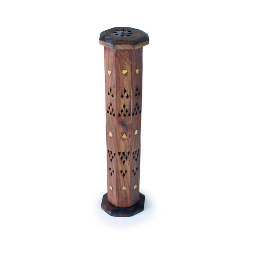 Wooden Incense Burner - Octagon Tower