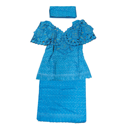 Embellished Nigerian Lappa Skirt Set - Africa Imports