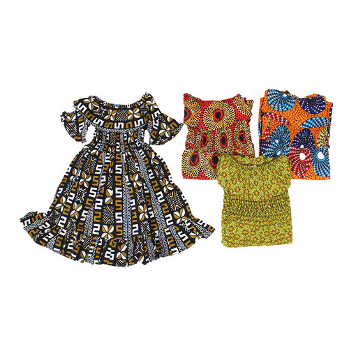 Buy Set Of 4 ASSORTED Children's Frill Dress: 4T-6T