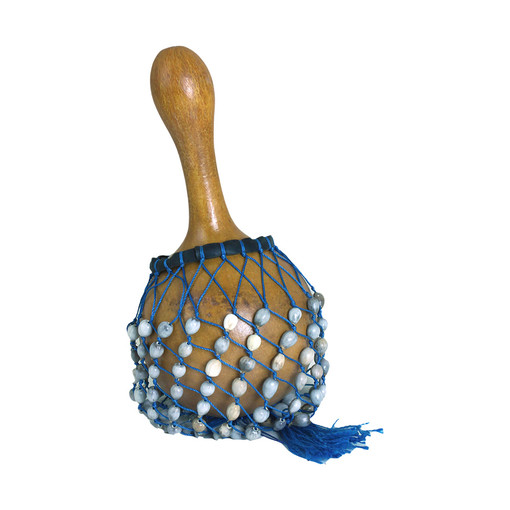 Buy Ghanian Beaded Shekere Gourd Shaker - Small