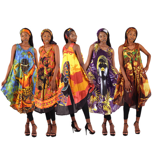 5 African Woman Dresses:  Set B