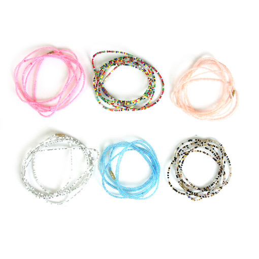 Set Of 6 Assorted Kenyan Waist Beads