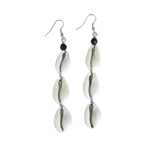 Buy Set Of 6 Triple Cowrie Shell Earrings