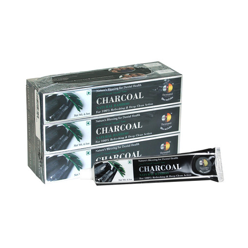 Charcoal Herbal Toothpaste - 6 Pack