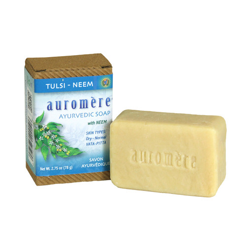 Auromere: Tulsi Neem Ayurvedic Soap - 2.75 oz.