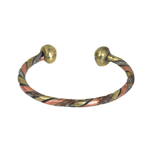 XL 3-Tone Metal Twist Bracelet