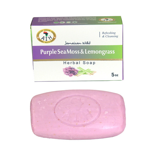 African Indian Herbs (AIH): Purple Sea Moss Soap - 5 oz.