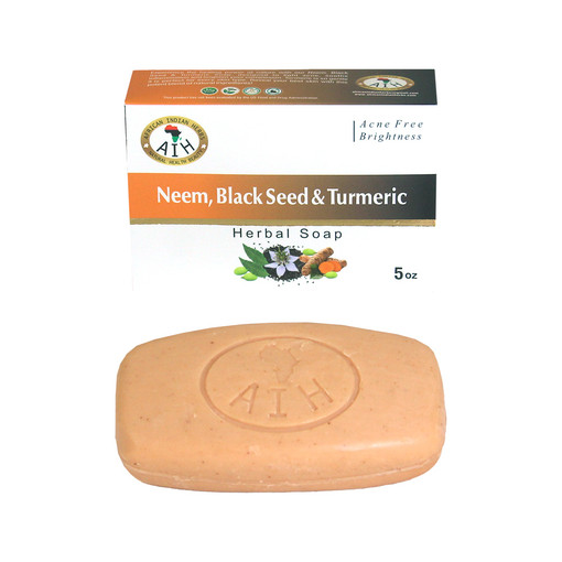 African Indian Herbs (AIH): Neem Black Seed Soap - 5 oz.