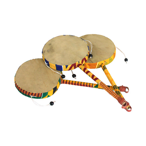 Ghanian Kente Tic Toc Drum