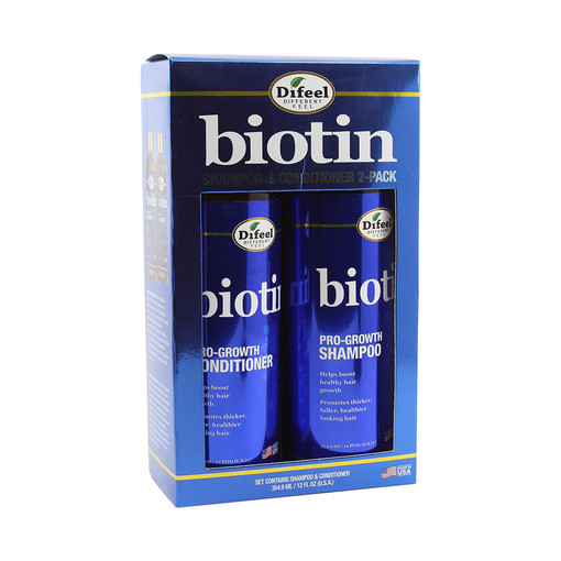 Difeel: Elevated Biotin Pro-Growth Shampoo & Conditioner Set