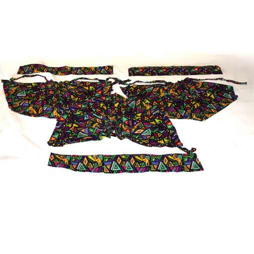 Set of 3 Ankara Print Mini Skirts - FREE SIZE