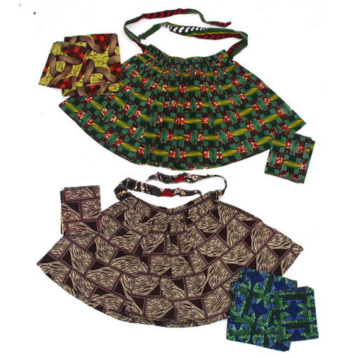 Bargain set of 4 Mini Skirts w/ Headwraps