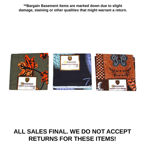 Bargain Set of 3 Ankara Print 6-yard Fabrics - ASSORTED PRINTS