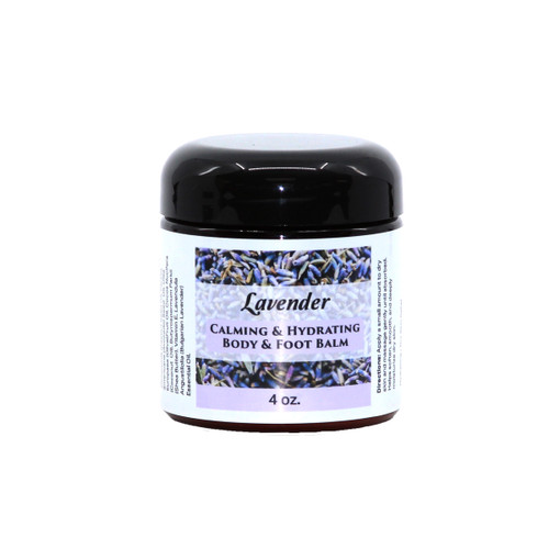 Lavender Calming & Hydrating Body & Foot Balm (Dry Skin Relief) – 4 oz