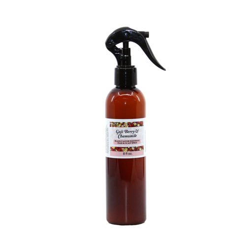 Black Castor Soothing Hair & Scalp Spray – Goji Berry & Chamomile – 8 fl oz