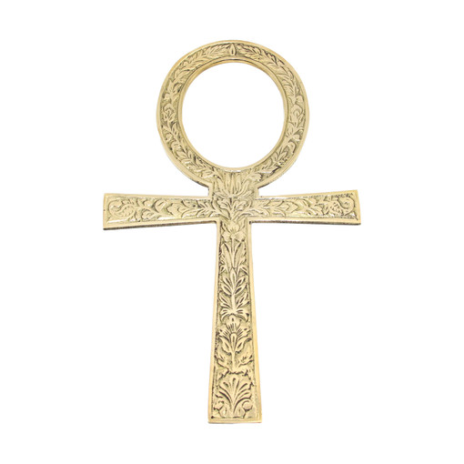 Deluze 9 3/4" Over-Sized Brass Ankh