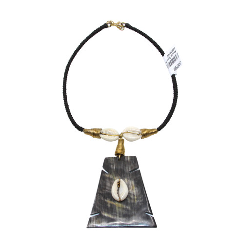 Kenyan Bone Brass & Cowrie Shell Choker - ASSORTED