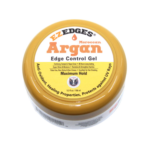 EZEDGES: Moroccan Argan Edge Control Gel (Maximum Hold) - 5.3 FLOZ