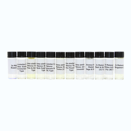12 Jo Malone Fragrance Oil Samples – Luxury Perfume Oil Collection - 1 Dram (1/8 oz)
