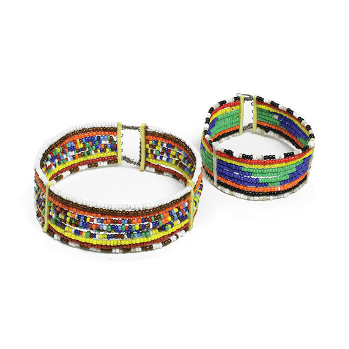 Maasai Beaded Bracelets - Clip-On