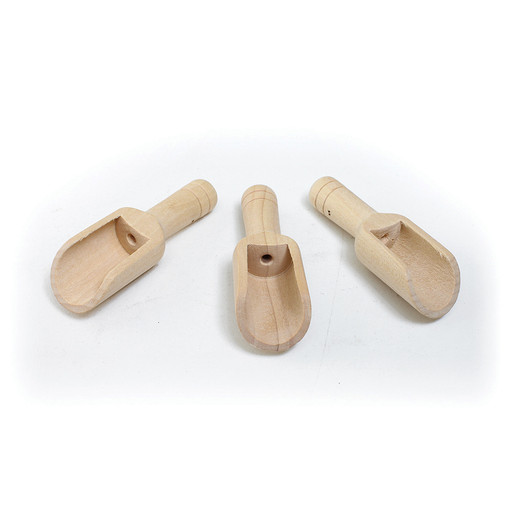 Set Of 3 Wooden Scoops