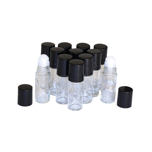 1 oz. Glass ROLL-ON Bottles - Set Of 12