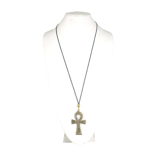 Gold Ankh Necklace: Large (3")