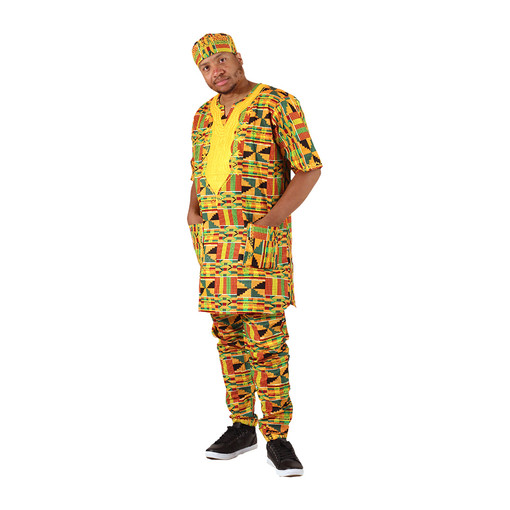 Embroidered Kente Pants Set Embroidered Kente Pants Set