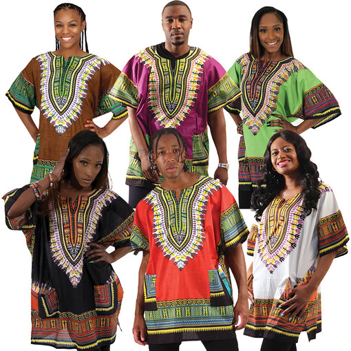 Buy Set Of 6 Traditional Print Dashikis
