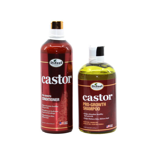 Difeel: Castor Pro-Growth Shampoo & Conditioner Set