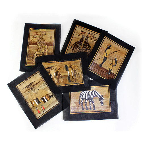 Buy Set Of 6 Banana Leaf Paintings (8½x11)